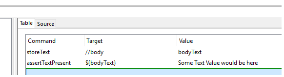 Using variables in Selenium IDE