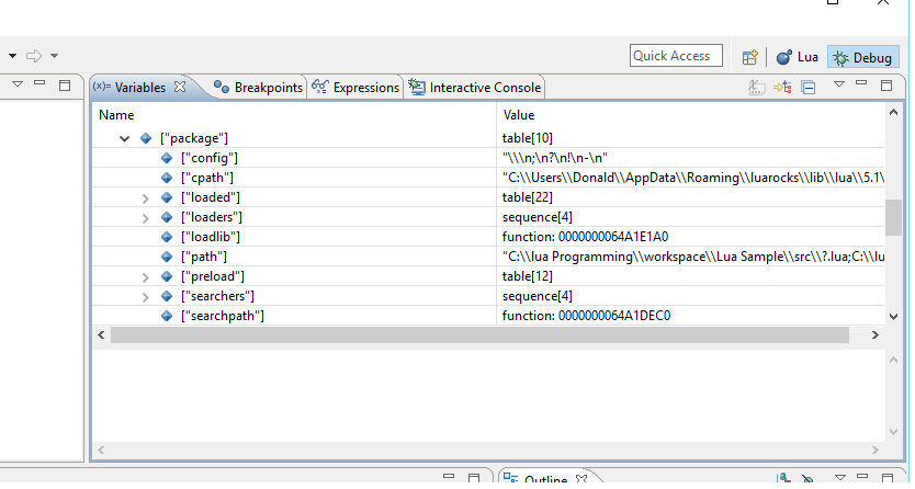 Module Search Path in Package Table