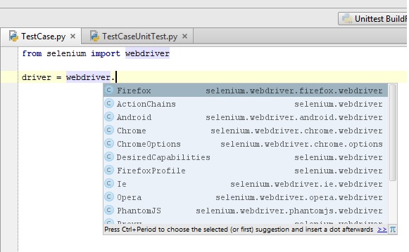 WebDriver Methods