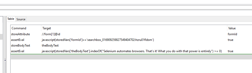 Store Commands in Selenium IDE